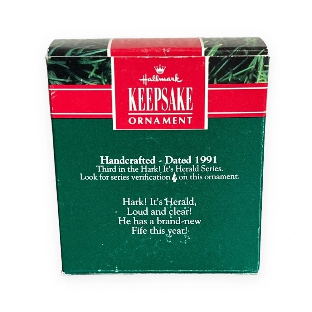 Hallmark Hark Its Herald‎ 3rd In Series Dated 1991 Keepsake Ornament Vintage 2”